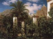 Lord Frederic Leighton Garden of an Inn,Capri Sweden oil painting artist